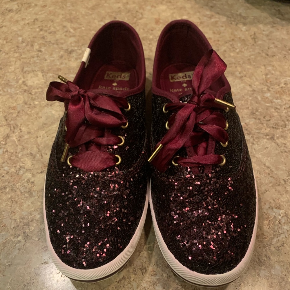 NIB Deep Cherry Kate Spade Keds